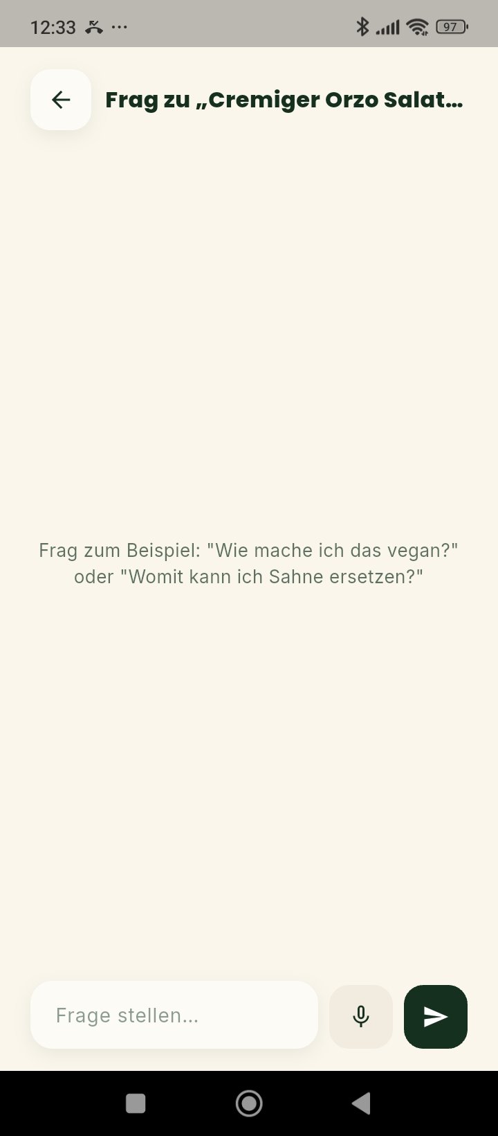 AskRecivita-Chat zu einem Rezept mit Beispiel-Fragen